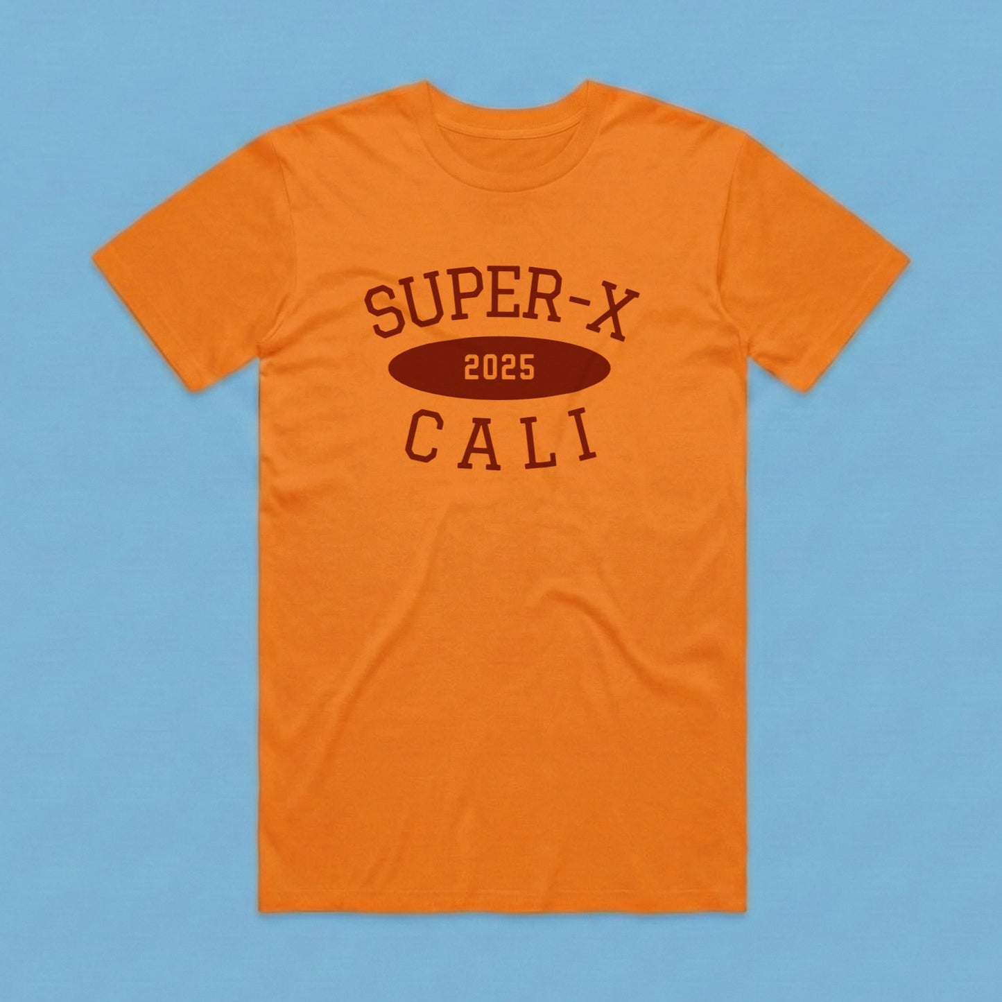 Camiseta Freshmen Cities Cali01 Naranja Unisex 160gr