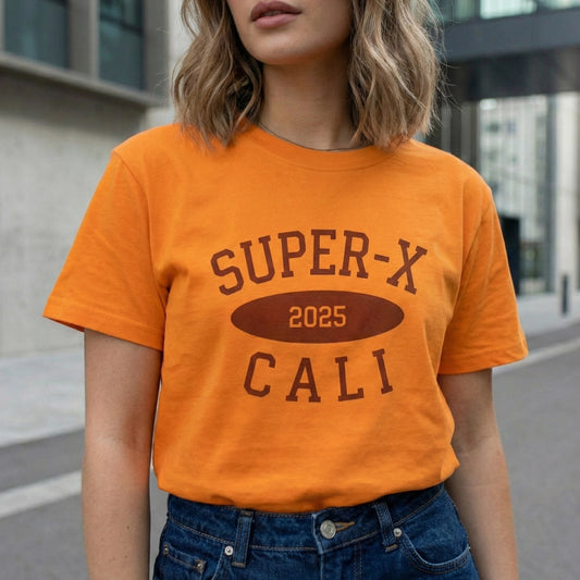 Camiseta Freshmen Cities Cali01 Naranja Unisex 160gr