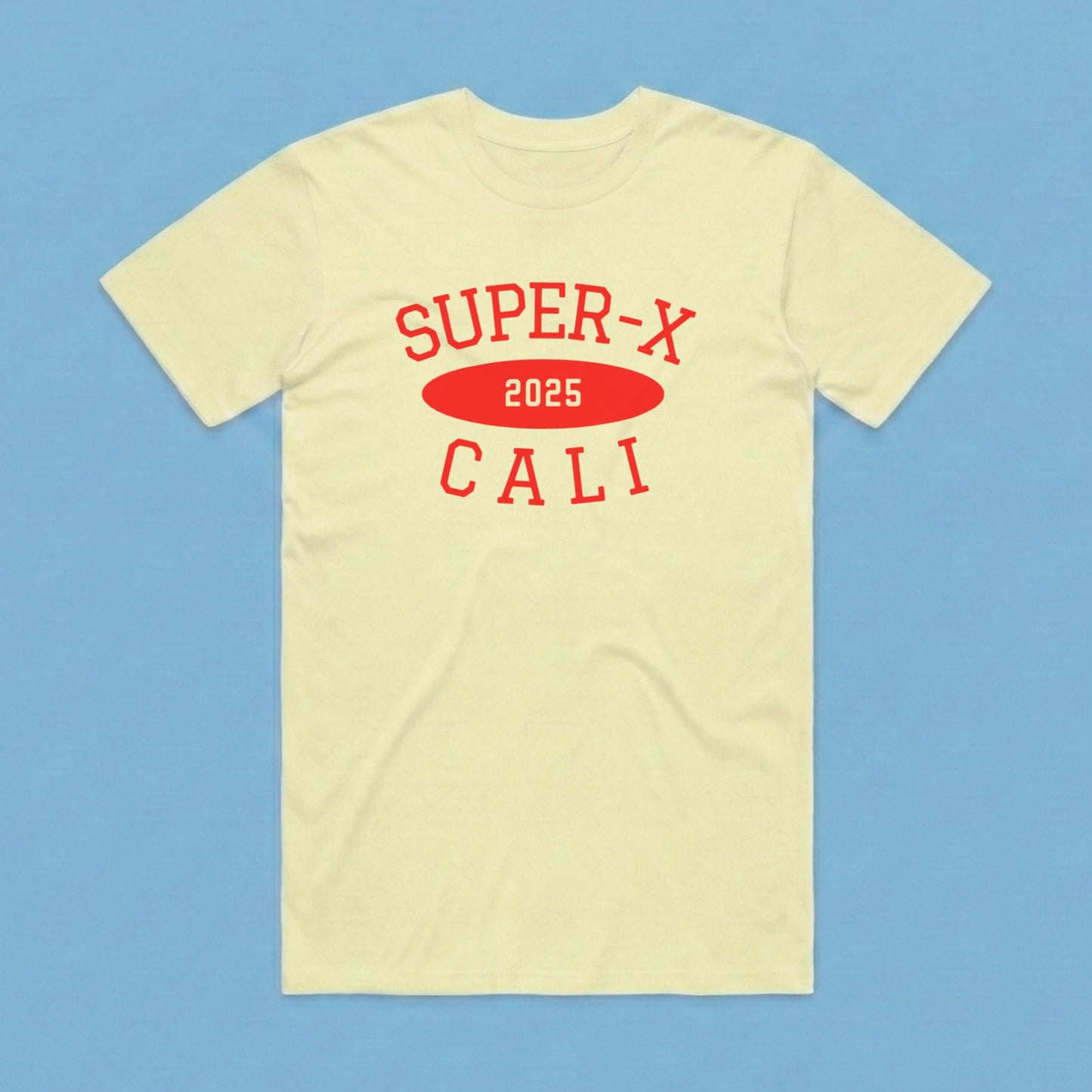 Camiseta Freshmen Cities Cali03 Amarillo Claro Unisex 160gr