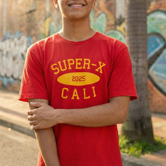 Camiseta Freshmen Cities Cali02 Rojo Marlboro Unisex 160gr