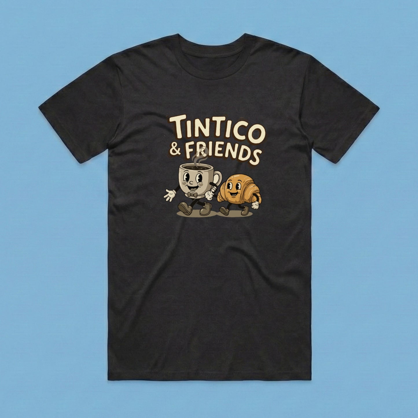 Camiseta Tintico & Pancachin Negro Unisex 160gr
