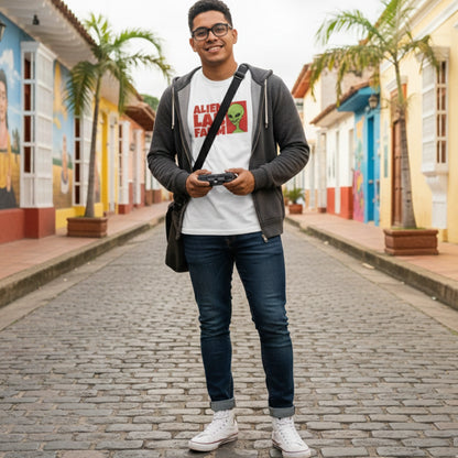 Camiseta Alien Lab Farm Alien Blanco Unisex 160gr