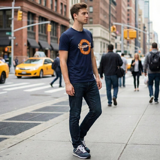 Camiseta Classic UW SX02 Azul Navy Unisex 160gr