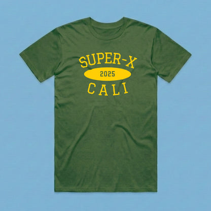 Camiseta Freshmen Cities Cali02 Verde Army Unisex 160gr