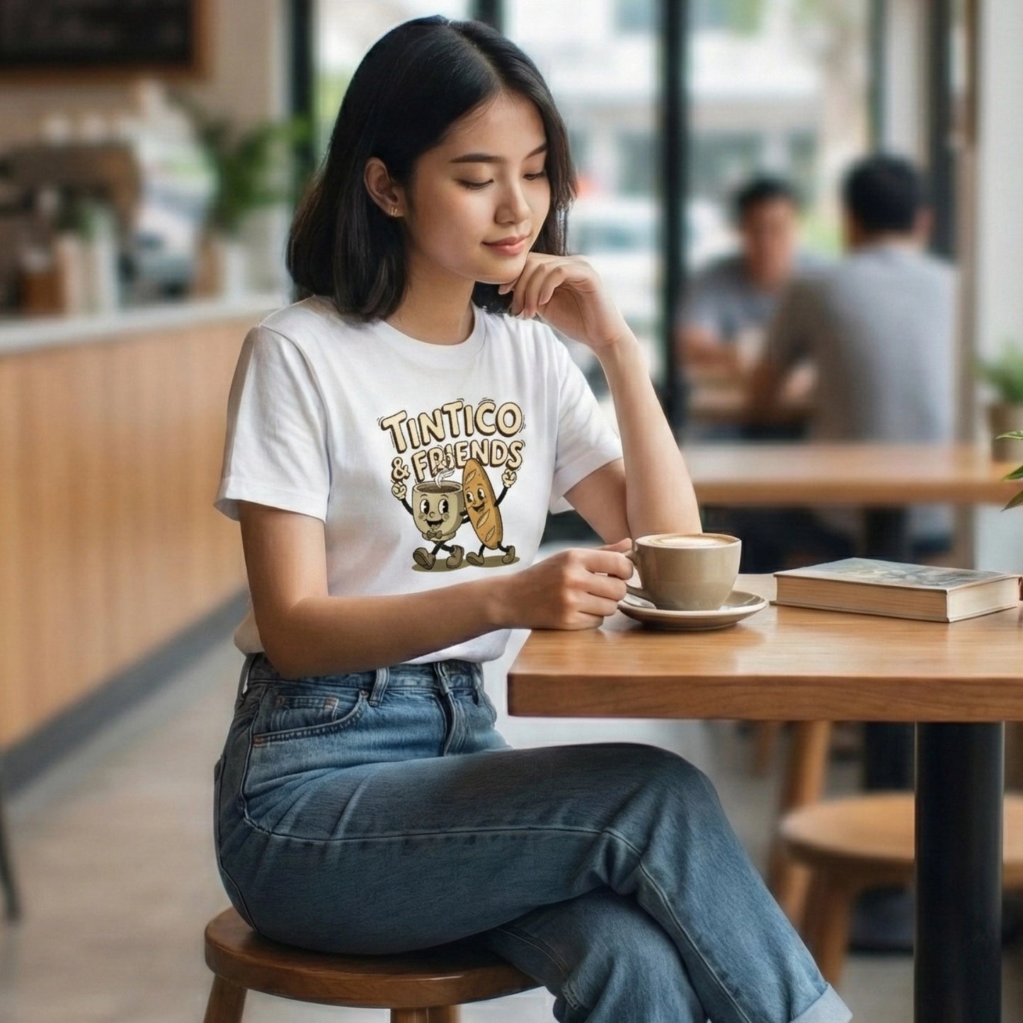 Camiseta Tintico & Pancito Blanco Unisex