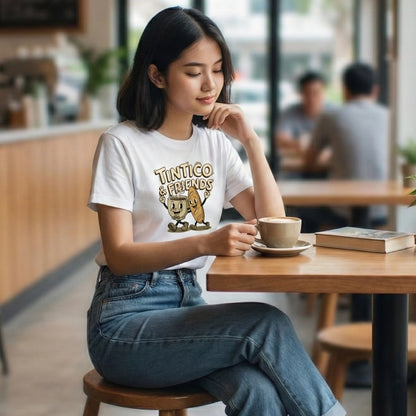 Camiseta Tintico & Pancito Blanco Unisex
