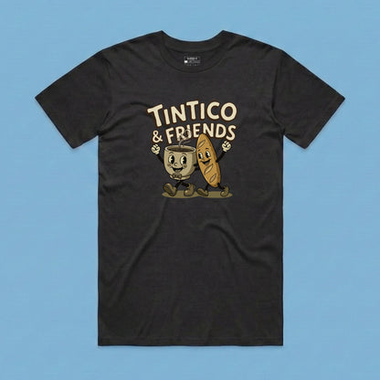 Camiseta Tintico & Pancito Negro Unisex