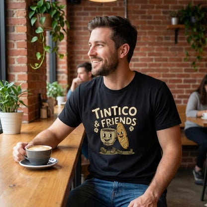 Camiseta Tintico & Pancito Negro Unisex