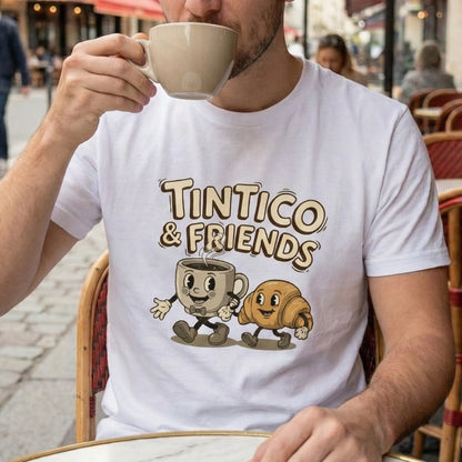 Camiseta Tintico & Pancachin Blanco Unisex