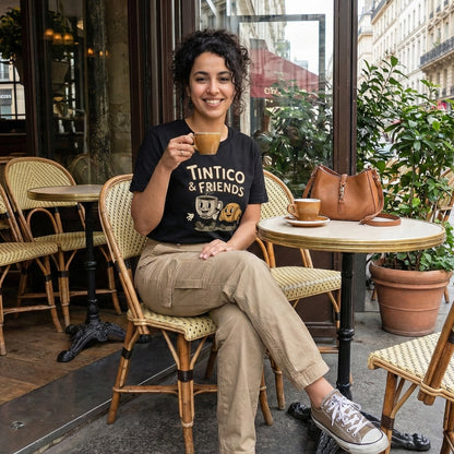 Camiseta Tintico & Pancachin Negro Unisex 160gr