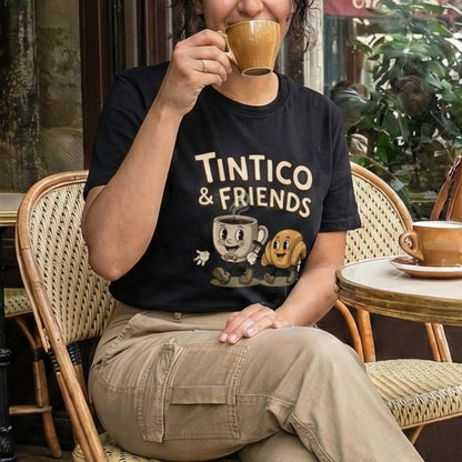 Camiseta Tintico & Pancachin Negro Unisex 160gr