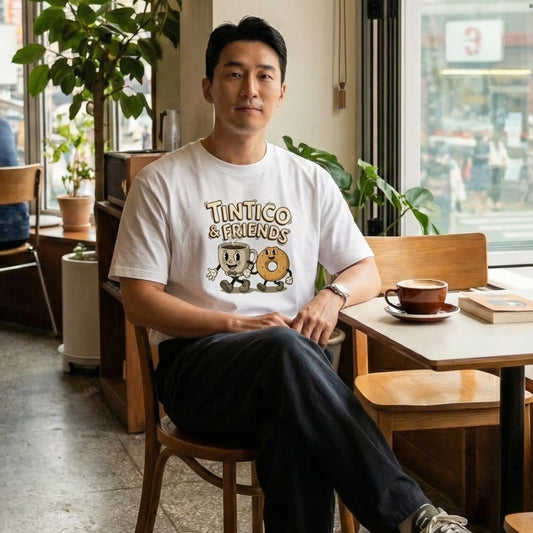 Camiseta Tintico & Pandebonosky Blanco Unisex 160gr