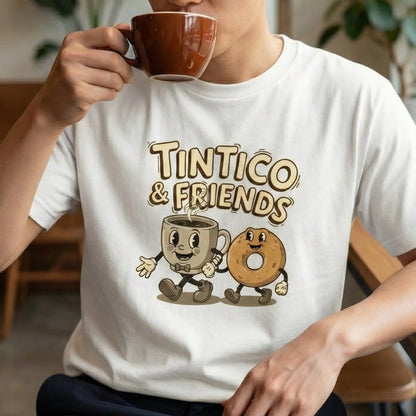Camiseta Tintico & Pandebonosky Blanco Unisex