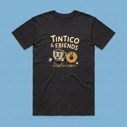 Camiseta Tintico & Pandebonosky Negro Unisex