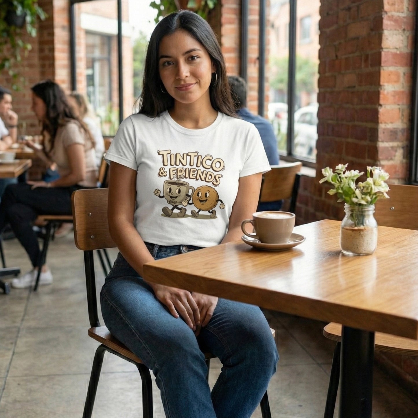 Camiseta Tintico & Buñuelon Blanco Unisex
