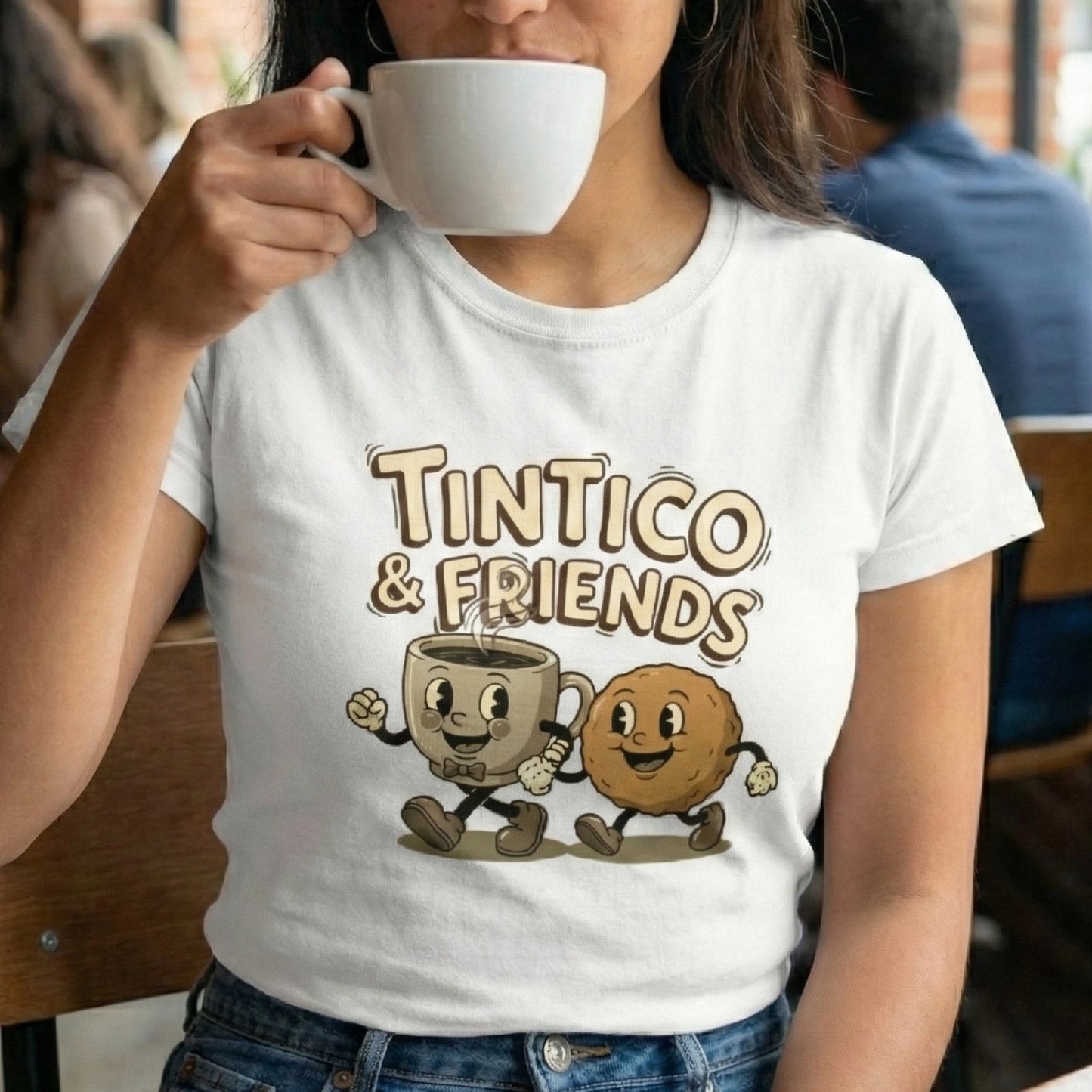 Camiseta Tintico & Buñuelon Blanco Unisex