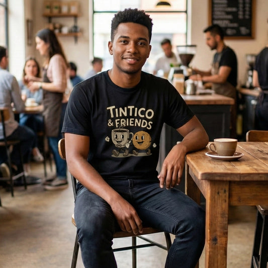 Camiseta Tintico & Buñuelon Negro Unisex 160gr